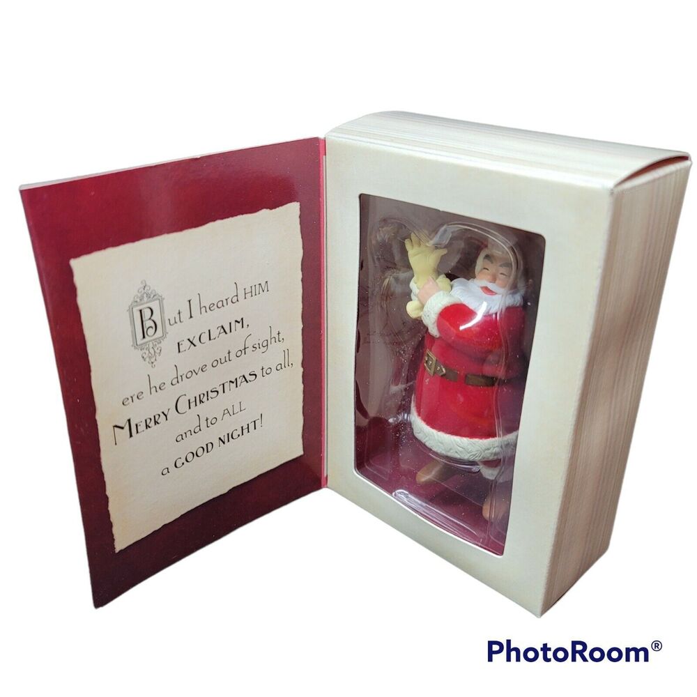 Hallmark Keepsake Ornament 'Twas The Night Before Christmas' Santa Claus 2001